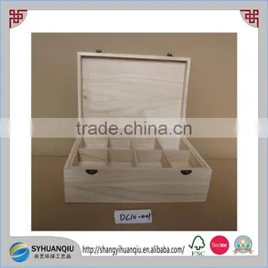 Factory Wholesale Paulownia Wood Tea Bags Packing Box Hot Sell thumbnail-1