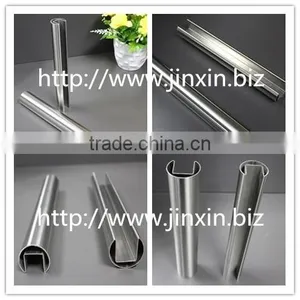 High Quality 304/316 Stainless Steel Round Handrail Pipe Slot Pipe/tube thumbnail-4
