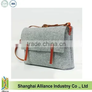 Medium Size Felt Messenger Bag With Leather Shoulder Belt(TM-FT-019) thumbnail-1