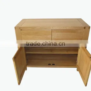2 Doors 2 Drawer Solid Wood Shoes Cabinet thumbnail-3