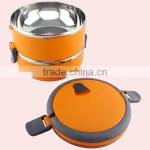 Hot Selling Double Wall Stainless Steel Insulated Lunch Box With Lock thumbnail-3