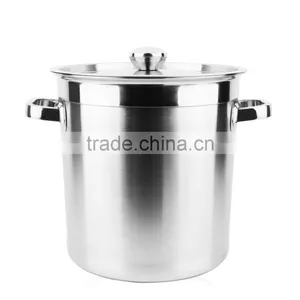 Tall Straight-shaped Non-magnetic Stainless Steel Stockpot/commercial Stock Pot/soup Bucket thumbnail-6