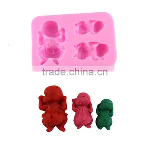 Liquid Silicone Cake Mold Three Baby Mold Baking DIY Tool Chocolate Silicone Tool 1688 Agent thumbnail-3