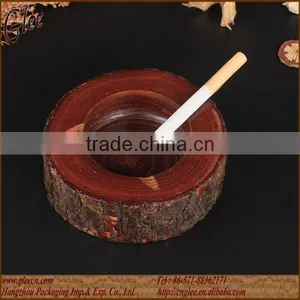 Natural Bark Wood Ashtray thumbnail-1