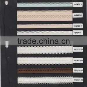 Custom High Quality Nylon Woven Lingerie Picot Elastic Webbing thumbnail-1