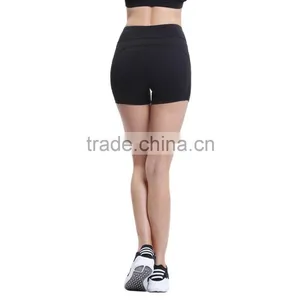 Pure Color Mesh-Paneled Women Sexy Workout Shorts, Yoga Short Pants thumbnail-6