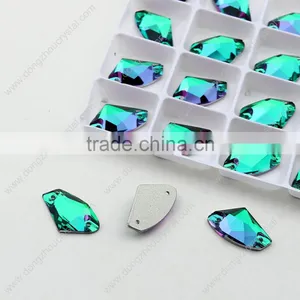Special Colorful Sew on Crystals! Sewing Rhinestones on Bridal Dress/exquisite Accessories thumbnail-5