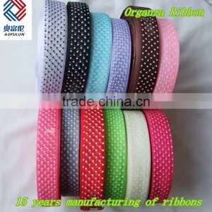 Factory High Quality Organza Ribbon for Holiday in Good Quality thumbnail-3