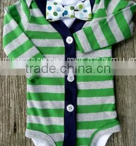 New Arrival Cute Design 100 Cotton Fabric Striped Baby Romper Baby Clothes thumbnail-4