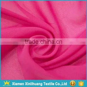 2017 Fashion Korean 100D 100 Polyester Pink Chiffon Fabric for Dresses thumbnail-1