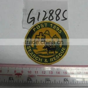 Machine Embroidery Round Garment Badge Design thumbnail-1