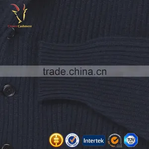 Blended Cashmere Mens Wool Casual Cardigan thumbnail-5