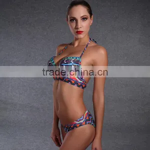 2016 Sexy Girl Handmade Bikini Swimwear Patterns thumbnail-3