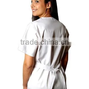 Ladies Mock Wrap Scrub Top thumbnail-2