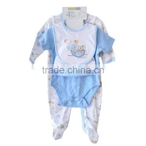 Hot Selling Newborn Baby Clothes 4pcs Baby Gift Sets thumbnail-4