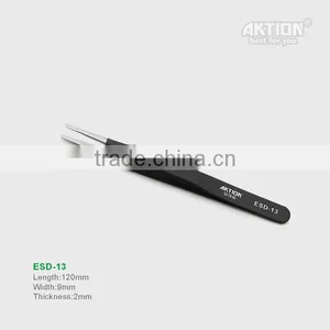 Factory Wholesale ESD Tweezeers Stainless Steel Tweezers High Quality AKTION Brand thumbnail-4