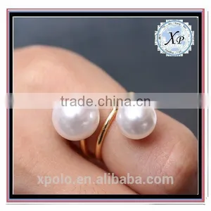 FACTORY PRICE Pearl Latest Latest Wedding Ring Designs thumbnail-1