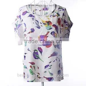 Short Sleeved Large Print Chiffon Jacket Shirt SD103 thumbnail-5