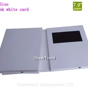 Hot Sale Without Printing Blank White 7'' LCD Video Brochure With Best Price thumbnail-4