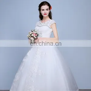 HS1617 Ball Gown Wedding Dresses 2017 New Gorgeous Dazzling Princess Bridal Real Image Luxurious Tulle Handmade Rhinestone thumbnail-4