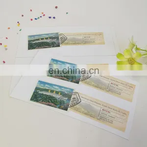 China Factory Wholesale Custom Removable Tourism Entrance Ticket Self Adhesive Sticker for Traveler Mailing thumbnail-3