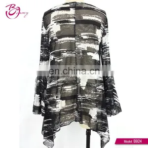 New Floral Patterns Printed Blouses Designs Fat Ladies thumbnail-6