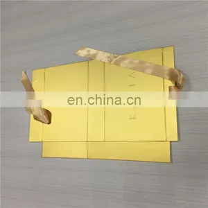 Small Bring Gold Gift Flat Box Custom for Baby Party Gift Packed of Lover Boxes thumbnail-3