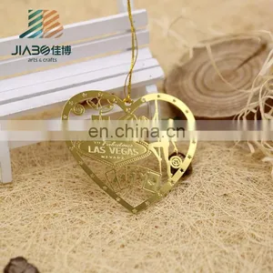 Jiabo Custom Heart Shape Personalized Fashion Metal Bookmark thumbnail-3