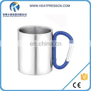 Carabiner Handle Stainless Steel Mug For Sublimation thumbnail-4