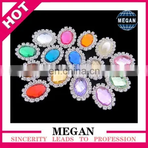 New Arrival Decorative Crystal Acrylic Buttons Metal Rhinestone Button for Wedding Garment Accessories thumbnail-4