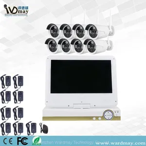 8chs 1.3/2.0MP Home Wireless Security Camera WiFi NVR Alarm System With 10.1 Inch LCD Screen thumbnail-1