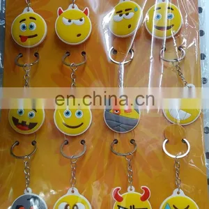 New Developed 36 Styles Soft PVC Emoji Keychains thumbnail-5