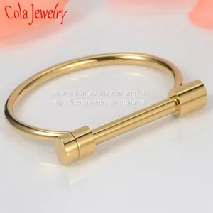 High-End Stainless Steel Jewelry Bracelet Open Bangle thumbnail-4