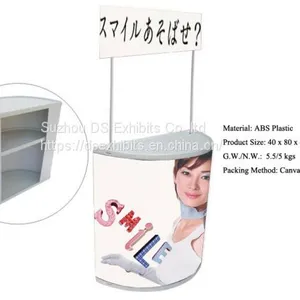 Plastic Promotor Counter,custom Promotor Desk, Portable Folding Promotion Counter,Promotion Counter thumbnail-3