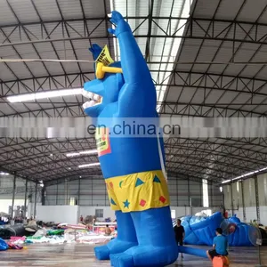 Hot Sale Outdoor Advertising Cartoon Custom Made Inflatable Gorilla Character With Promotional Banner thumbnail-3
