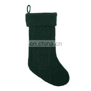 Wholesale Decorative Knit Sandy Beige Christmas Socking for Christmas thumbnail-6