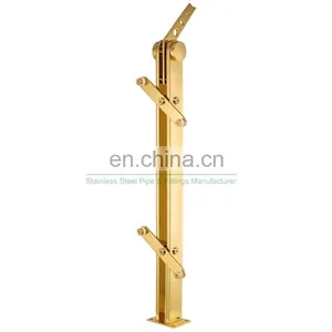 Hot Selling Balcony Stainless Steel Luxury Railing Stairs Railing Designs in Steel Manufacturer in China thumbnail-2