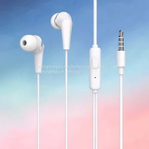 Water Proof Wired Earphone In-ear Headphone High Cost-effective Heatset Handsfree Mic Noise Cancelling Ear-bugs thumbnail-1