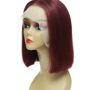 KHH Hot+Sale+Virgin+Brazilian+Cuticle+Aligned+Human+Hair+Bob+wigs,+Virgin+Hair+Lace+Front+Human+Hair+Bob+Wig+For+Black+Women thumbnail-3