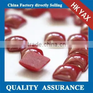 China Factory Square Hot Fix Half Pearl,square Half Pearl Hotfix Flatback for Garments Clothes Decoration thumbnail-1
