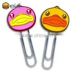 China Factory Wholesale Custom Plastic Metal Animal Head Shape Paper Clip thumbnail-1