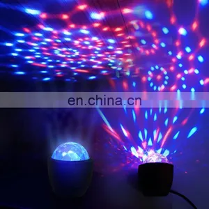 2019 Sound Control Custom Magic Disco Ball Laser Light Moving Lights Portable Colorful 5v 3w Usb LED Using Disco Light RGB 30 80 thumbnail-2
