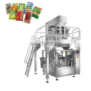 Rotary Automatic Zipper Bag Fill Seal Packing Machine For Seeds Nuts thumbnail-1