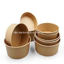 Disposable Soup Containers Paper to go Bowls Recyclable Paper Soup Bowls With Paper Lid thumbnail-1