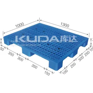 Leading Pallet Supplier From China Good Quality 1310A WGJJ PLASTIC PALLET（BUILT-IN STEEL TUBE） thumbnail-1