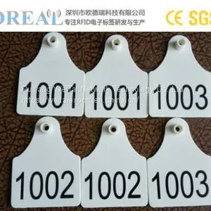 Factory Price 134.2khz RFID Smart Animal Ear Tags thumbnail-2