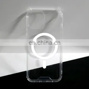 Shockproof Transparent Clear TPU Magnet Phone Case for Magsafe Case for Iphone 12 Pro Mini Max thumbnail-3