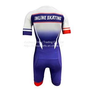 Track Speed Skin Suit Compression Inline Skating Suit Custom Teamwear Custom Speed Skating Suit Swinsuits for Short Women thumbnail-3