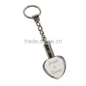 Personalized Heart Shape Keychain Crystal Heart Keychain thumbnail-1