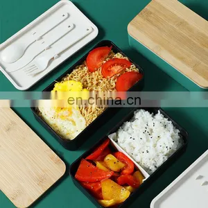 High Quality Plain Tiffin 2 Layer Stackable Lunch Box Containers Accessories Set With Removable Compartment Kind Pack for Kids thumbnail-4